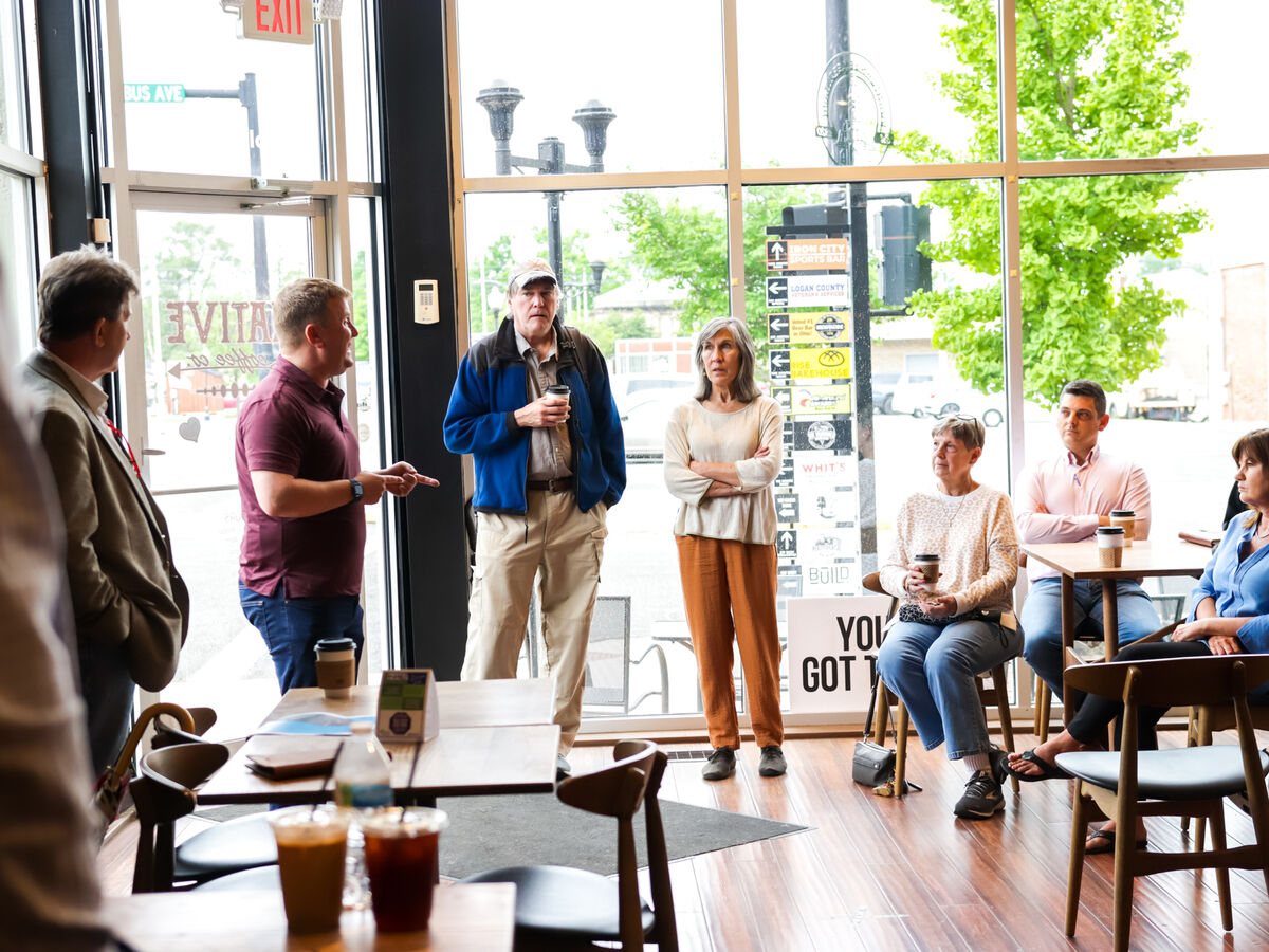 Meeting with Governor DeWine at Brewfontaine